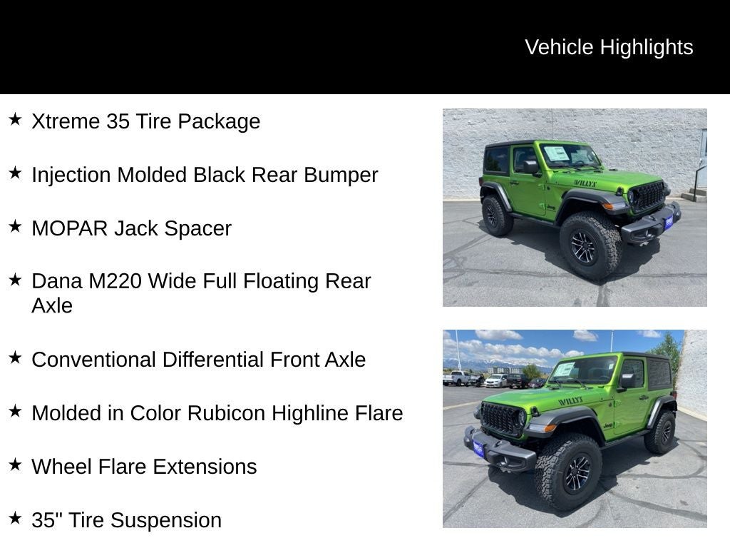 2025 Jeep Wrangler WRANGLER 2-DOOR WILLYS