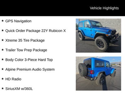 2025 Jeep Wrangler WRANGLER 2-DOOR RUBICON X