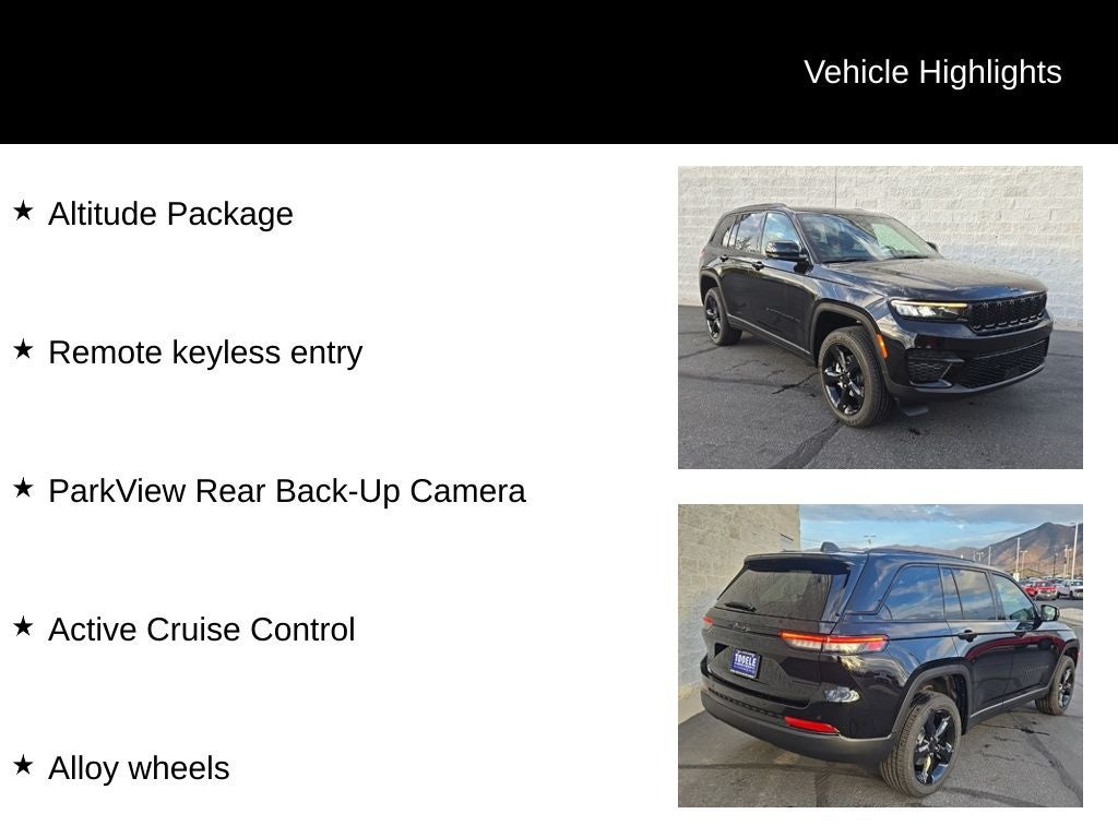 2025 Jeep Grand Cherokee GRAND CHEROKEE ALTITUDE X 4X4