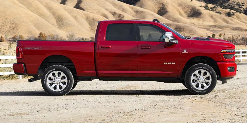 Red 2026 Ram 2500 exterior sold at Tooele CJDR in Tooele, UT