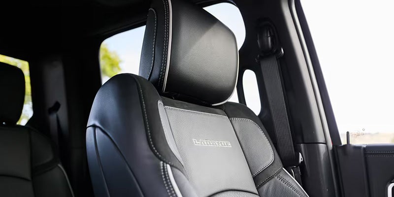 Luxurious black seats for the interior of 2026 Ram 2500 sold at Tooele CJDR