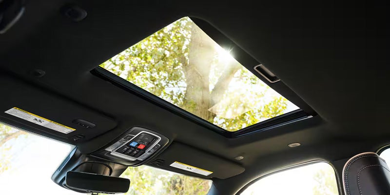 Powered sun roof opened on the new 2026 Ram 2500 in Tooele, UT