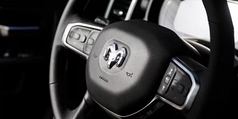 Steering wheel of 2026 Ram 2500 sold at Tooele CJDR