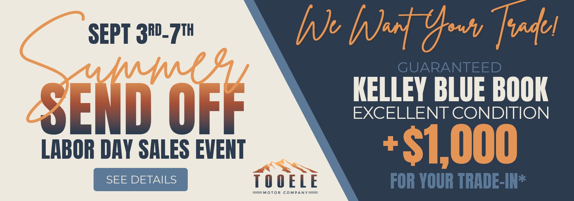 Summer Send Off Labor Day Sales Event at Tooele CDJR